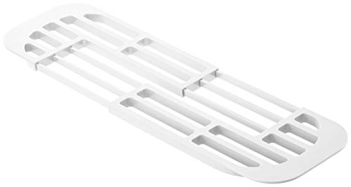 Yamazaki Industries 2895 Plastic Telescopic Drainer, Aqua, White