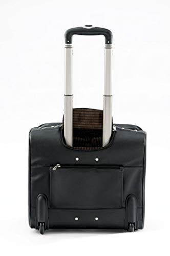 Image of MBOSS Laptop Trolley Bag Cabin Size overnighter 2 Wheels fits 15.6 Inch Laptops (Black)