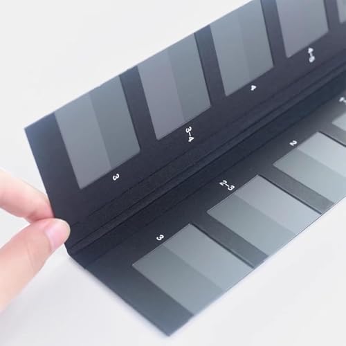 Tarjeta de colores grises ISO de 5 niveles para evaluar solidez textil 7