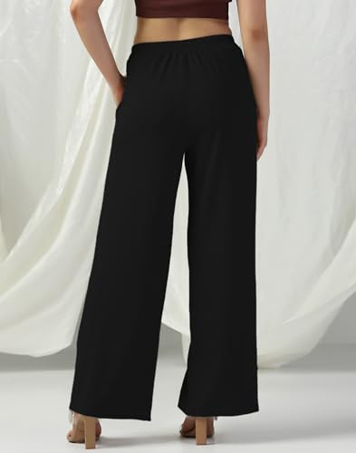 Image of Selvia Women's Lycra Straight Korean Style Trouser, Regular Fit Casual Pants