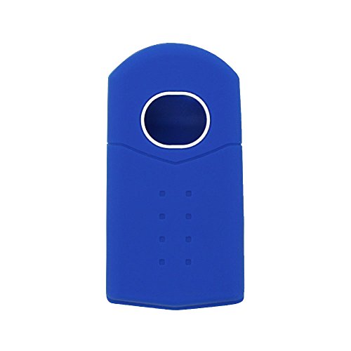 BROVACS Silicone Cover Protector Case Holder Skin Jacket Compatible with MAZDA 3 Button Flip Remote Key Fob CV2532 Deep Blue - Image 2