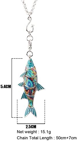 Miniblings Walvis Ketting Dier Zee Oceaan Zoogdier Cetacean Duiken Vis geëmailleerd - Originele Mode Sieraden - Ketting