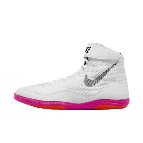 Nike Inflict SE Wrestling Shoes (DJ4471-121, White/Bright Crimson/Pink Blast/Black) Size 15