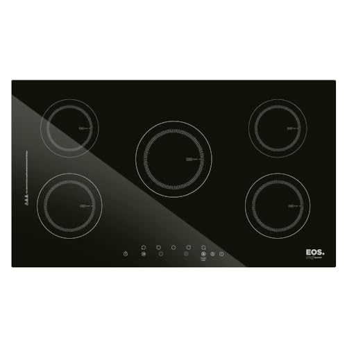 Cooktop de Indução Cinco Bocas EOS 90cm Preto 9500W ECI05EP 220V