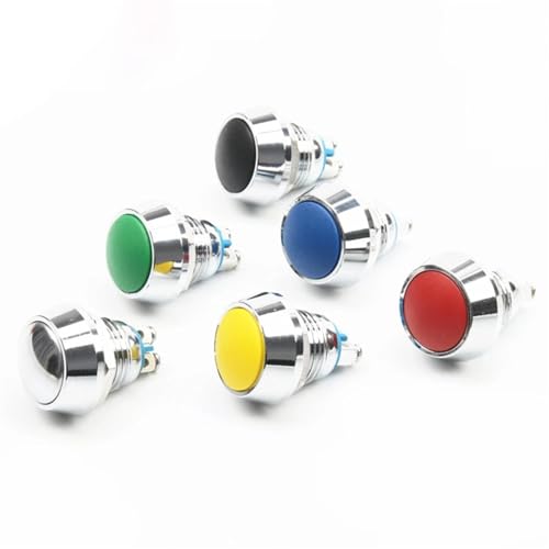 Interrupteur bouton-poussoir pour klaxon de voiture et sonnette de maison en inox