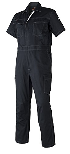 アタックベース 半袖続服 春夏用 2929-30 02 ブラック 3L