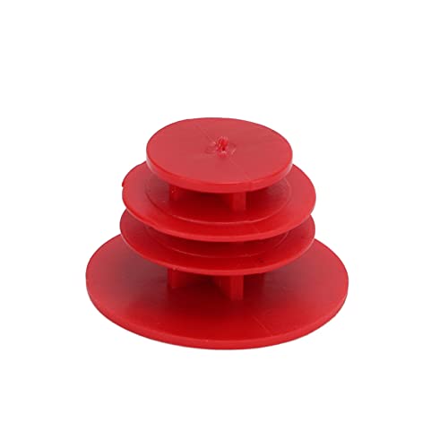 RiToEasysports 10pcs Bike Handlebar End Plug Plastic Replacement for Mountain Bikes Road Bikes Folding Bicycles for Outdoor Cycling(red)