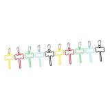 VICASKY 10 Pièces Clips Ramasse Crottes Chien Portable Supports Fixation Sacchets Déjections Canines Accessoires Promenade Pratiques et Résistants