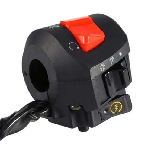 Klaxon clignotant phare interrupteur 7/8" pour guidon de scooter et moto 2X