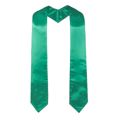 KEELYY Stola Laurea Verde 61'' Onore Stole per Cerimonia Universitario, Decorazioni Accessori per Accademica e Choral Abiti