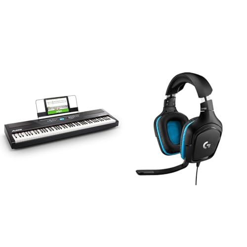 Alesis Recital Pro - E Piano 88 Tasten mit Gewichteten Volle Größe Klavier & Logitech G432 kabelgebundenes Gaming-Headset