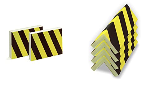 Protector Columnas Garaje (6 Unidades) - Protector Puertas y paragolpes Coche - Evita Golpes y Arañazos (4 Unidades 40x20x2cm + 2 Unidades 22x18x2cm) Cover