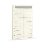 A6 Planner Refill,Spiral Notebook Refill,for Filofax,Harphia (A6 3.74 x 6.77'',Monthly)