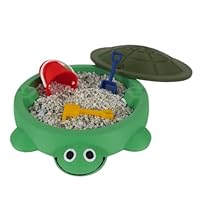 Turtle Sandbox With Lid | Portable Sand Pit | Cute Toy - Durable Material Sandbox For Kids Play Activities Indoor Outdoor Garden Backyard