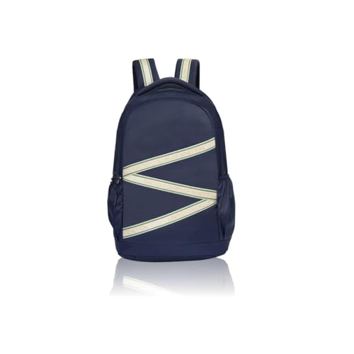 United Colors of Benetton Phantom 34L Laptop Backpack - Navy, Water-Resistant | Fits 14-inch Laptop Compartment | Classic & Organized for Professionals
