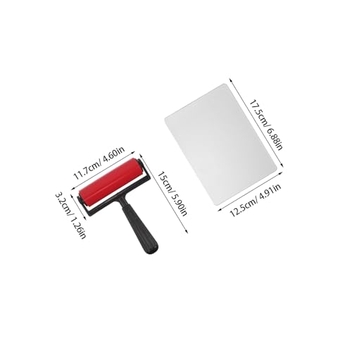 Plaque de gel réutilisable avec rouleau pour impression et scrapbooking