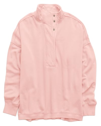 Image of Gacaky Sweatshirt for Women Oversized Casual Long Sleeve Button Henley Neck Pullover Tops Fashion Outfits Clothes