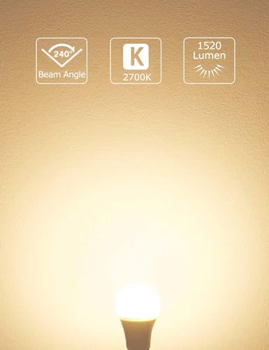 Bayonet Light Bulbs 100W Equivalent, Warm White 2700K, 13.5W 1520LM Super Bright LED Bayonet Bulb, Daylight B22 LED Bulbs, BC GLS Energy Saving Lightbulbs Bayonette, Non-dimmable, Pack of 6 - Image 3