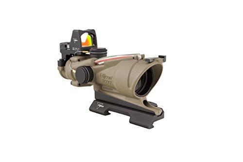 Trijicon 4x32mm ACOG Dual Illumination Red Crosshair Reticle with 3.25 MOA RMR Sight Flat Dark Earth Optics