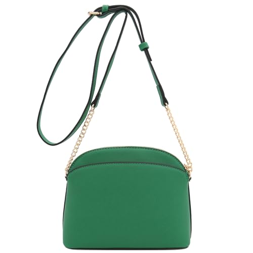 Image of FashionPuzzle Saffiano Small Dome Crossbody bag with Chain Strap