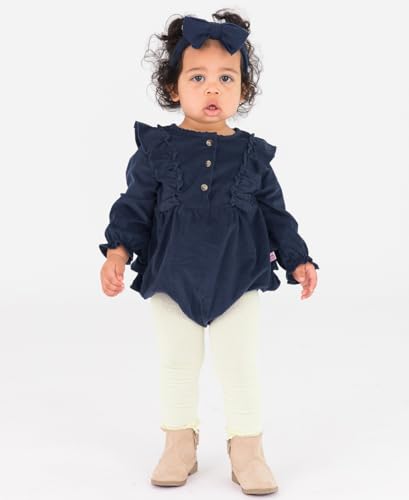 Image of RuffleButts Baby /Toddler Girls Footless Ruffled Tights