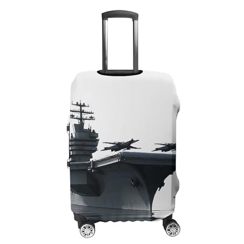 Aircraft Carrier Printed Luggage Cover Protector, Fits 18-32 Inch Luggage4
