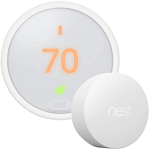 Google Nest Thermostat E - Programmable Smart Thermostat for Home T4000ES - 3rd Generation Nest Thermostat (Frosted White)- Compatible with Alexa (Renewed) Google Nest Thermostat E - Programmable Smart Thermostat for Home T4000ES - 3rd Generation Nest Thermostat (Frosted White)- Compatible with Alexa (Renewed)