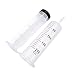 2 Pack 200ml Syringes with 55.1 Inch Tube and Needle 14G 1.5”, Large Plastic Syringe Individually Packaged for Scientific Labs, Watering, Refilling