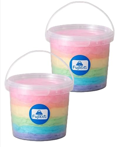 6色わたがし コットンキャンディ レインボー わたあめ 綿菓子 わたがし お土産 ギフト 誕生日 (2個セット)