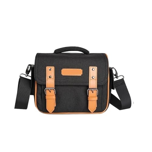YShiuoL Bolsa for cámara, Bolso de Hombro Tipo Bandolera DSLR SLR, Dispositivo con Solapa for fotografía, Bolsa for DSLR y Lentes Funda Camara Reflex(M)