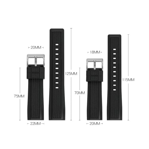 Bracelet silicone liquide haut de gamme pour boîtier Seiko