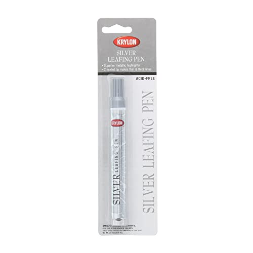 Krylon Acid-Free Leafing Pen - for Metallic Highlights - Silver (1 Pen) Krylon Acid-Free Leafing Pen - for Metallic Highlights - Silver (1 Pen)
