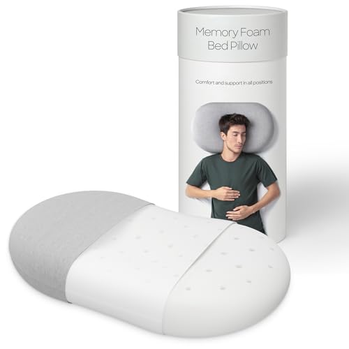 Ostrichpillow Bed Pillow - Flat Pillow - Memory Foam Pillow,...