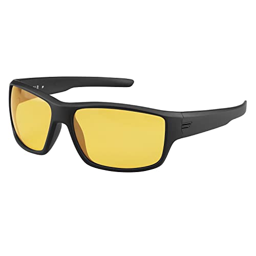 Image of TOROE Eyewear FIELD Wrap Around Sport Sunglasses With Polycarbonate Polarized Lenses, Lightweight TR90 Frame