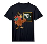 67 Thanksgiving Funny Turkey Math Teacher Six Seven Meme Performance T-Shirt