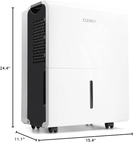 Image of CLEVAST 1,500 Sq. Ft Energy Star 22 Pints Dehumidifier with Reusable Air Filter for Home, Basement, Living Room, Garage and Closet, 0.8 Gallons Capacity Detachable Water Tank, UL Listed