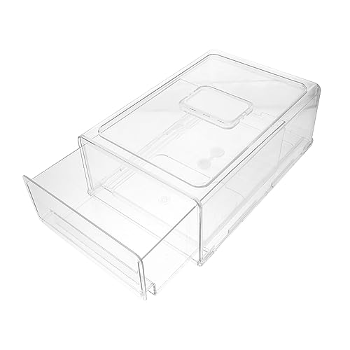 VERDANVERSE Organizador de Frigorífico Apilable con Extraíbles Caja de Almacenamiento para Verduras y Alimentos Resistente y Transparente para Cocina y Despensa