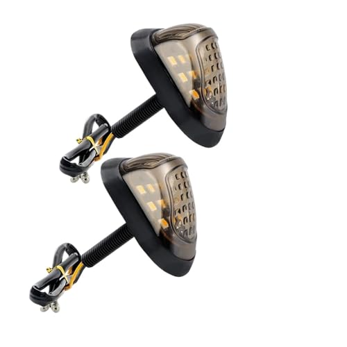 PBCGTFHJK Motorbike Indicators Blinker 9 L-ed A Pair Yellow Lighting Turn Light Piranha Light Flasher Turn Light Motorcycle