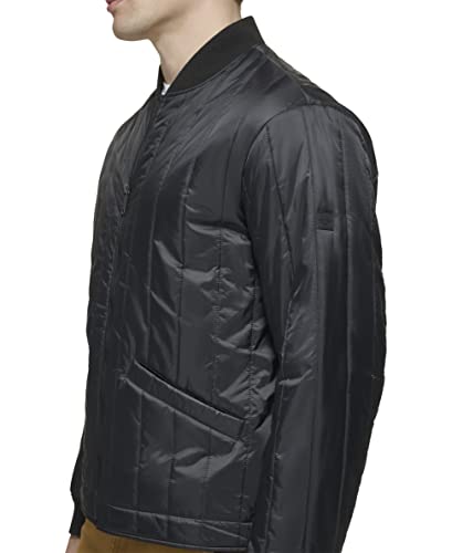 Image of DOCKERS Men's Channel Quilted Open Bottom Bomber Jacket