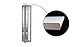 K-Möbel Vitrina de Cristal en Plata (176x37x33 cm) con 4 estantes de...
