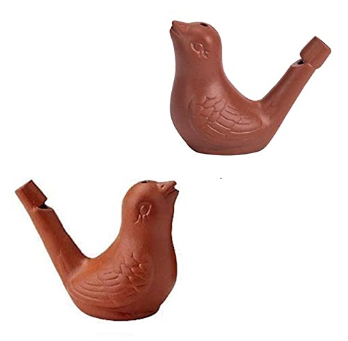 Image of Clay Bird Water Whistle - Set of 4