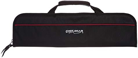 Ergo Chef, Black 5-Pocket Padded Chef's Knife Roll Bag, Bifold