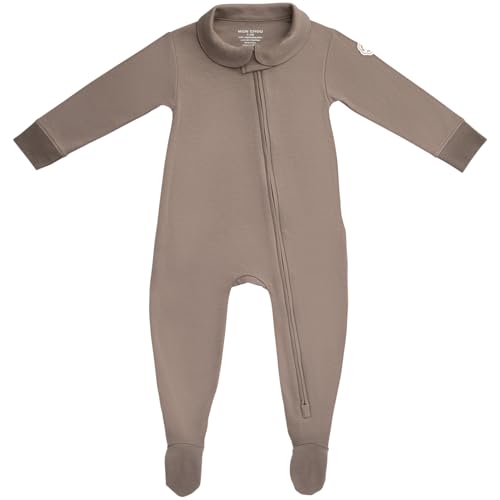 MON CHOU Organic Cotton Baby Pajamas - Ultra Soft Baby Footie Pajamas - 100% Pima Cotton PJ’s - Luxury Newborn Sleepers