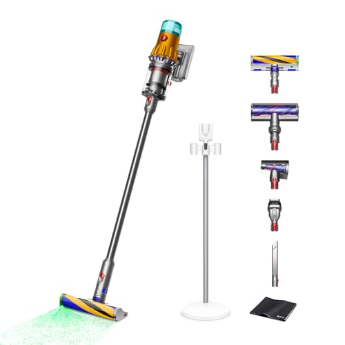 タイムセール商品6 - Dyson(ダイソン) 掃除機 コードレス Dyson V12 Detect Slim Absolute (SV46 ABL AM) スティック ハンディクリーナー サイクロン 充電スタンド付き【Amazon.co.jp限定】【高機能LEDとオートモードが、ゴミを見逃さない】