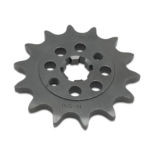 Pignon avant 14 dents 520 pour moto 125 et 200 RC