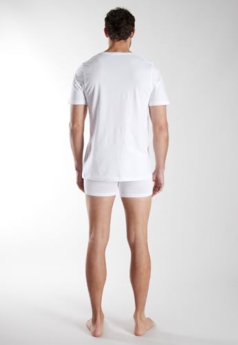 Bugatti Camiseta para hombre, color blanco, 2 unidades, Blanco-claro-uni, 58