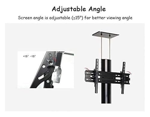 Soporte móvil para TV ajustable con ruedas para 32-70 pulg. miniatura 3