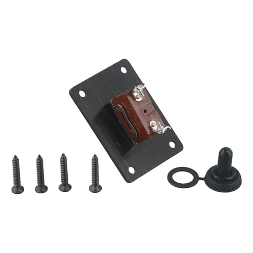 Interruptor de palanca marino resistente de 12 V 2 pines SPST 2X panel de palanca impermeable con placa de montaje para coches, motocicletas, camiones y caravanas