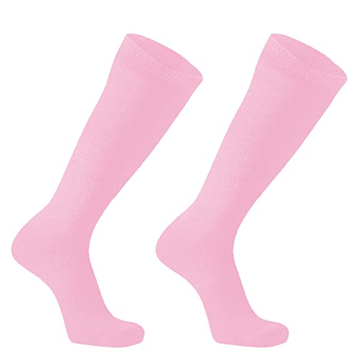 Image of DOOVID Casual Knee High Socks for Women Tube Socks Elasticity Athletic Socks Thin Stripe Knee High Stockings