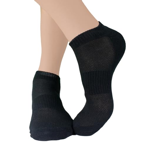 Image of Women's Athletic Socks, Pack of 6, Made with Combed Cotton - Size 9-11